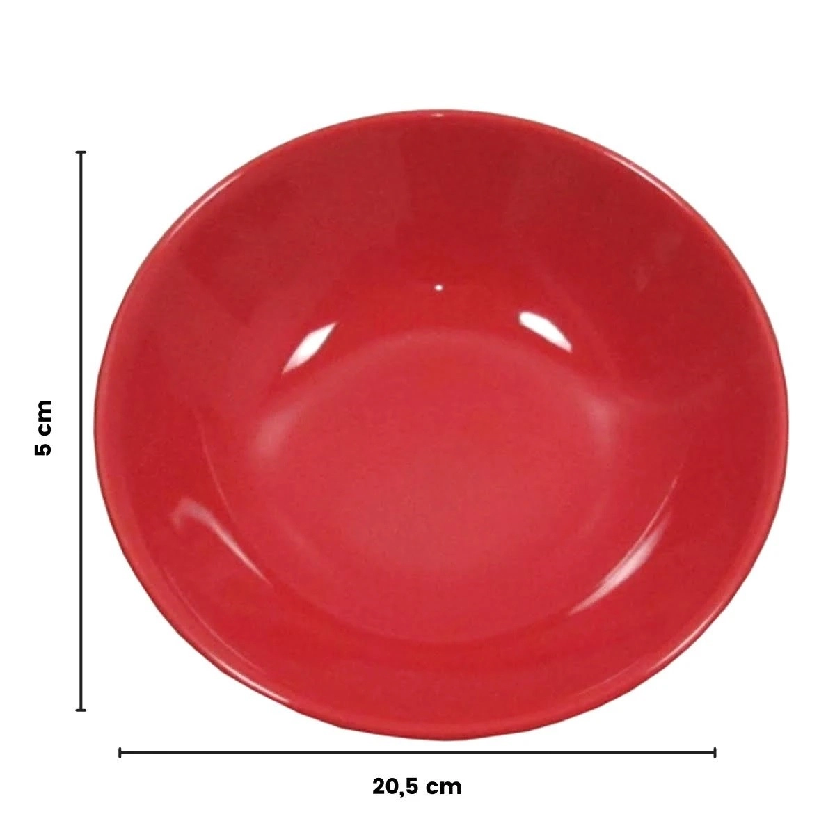 Prato Red Fundo 20cm 88336 Oxford