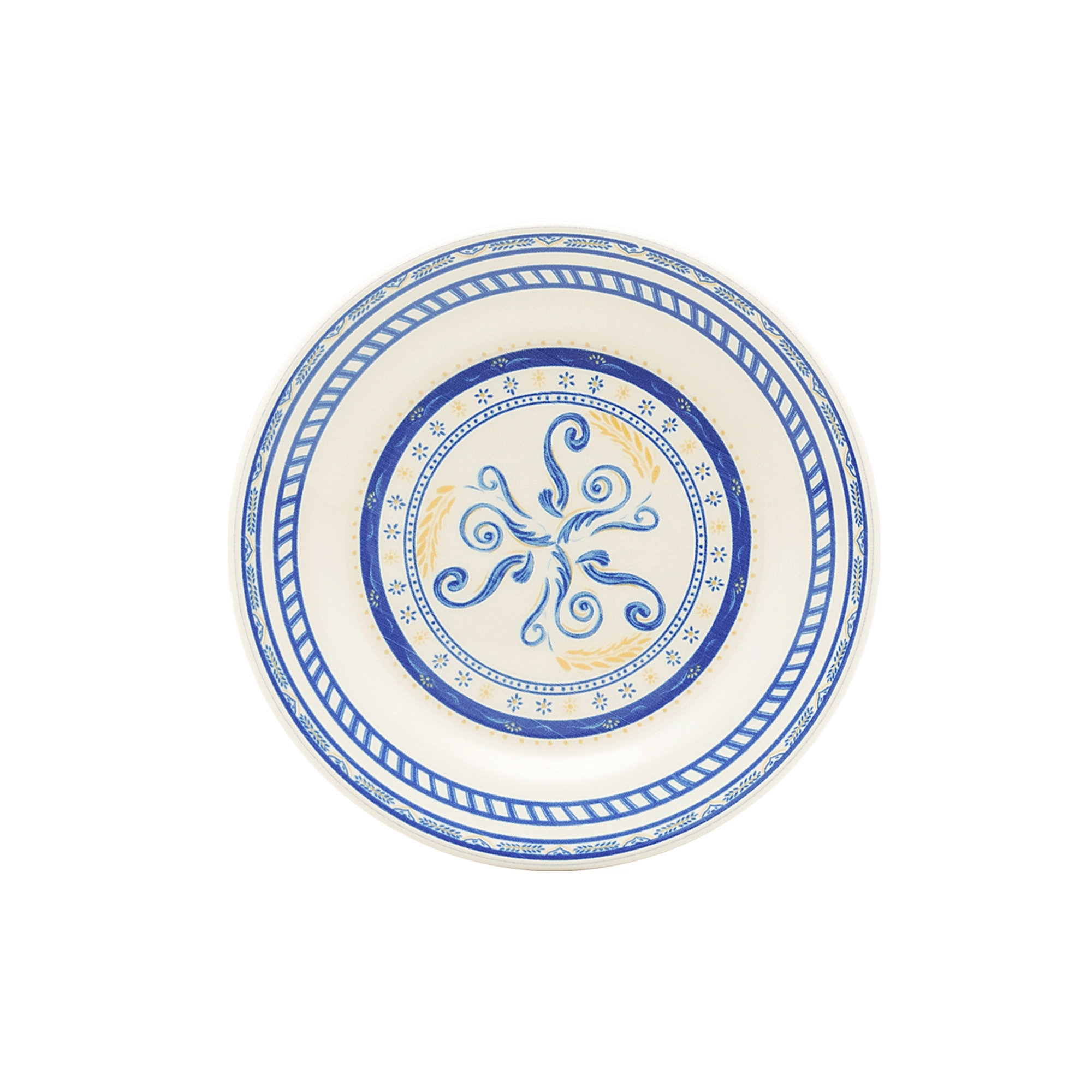 Prato Sobremesa Oxford 18cm Grano