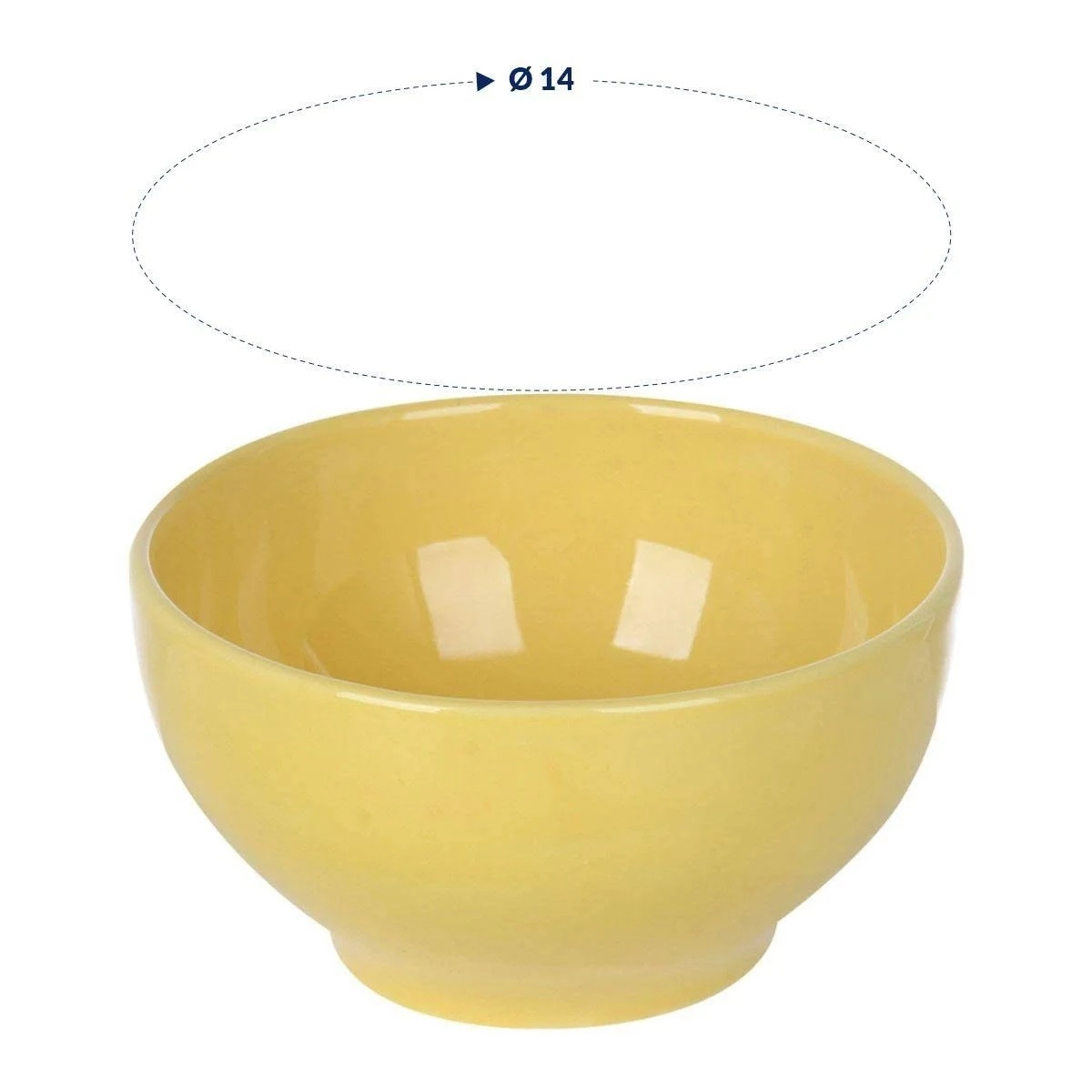 Tigela Cereal Oxford 600ml Amarela