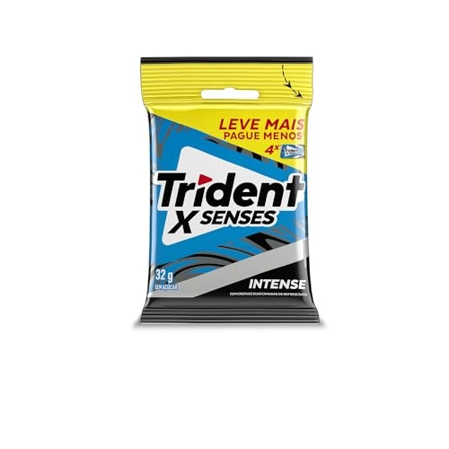 Pack Goma De Mascar Intense Trident Xfresh Pacote 32g 4 Unidades Leve Mais Pague Menos