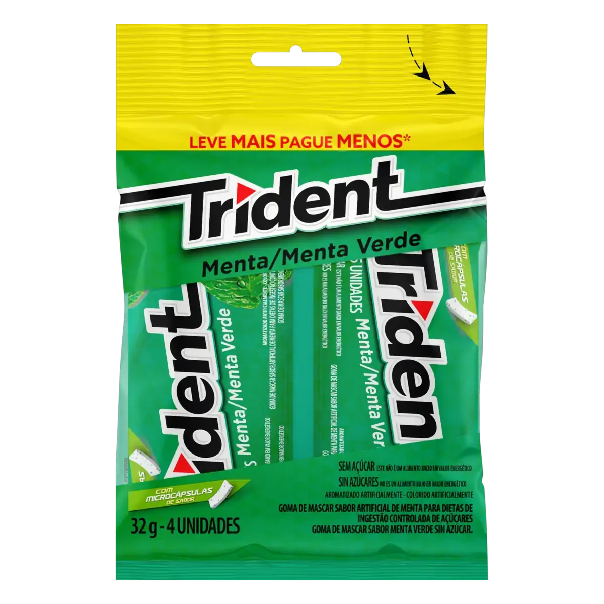 Goma Trident Menta C/4 Cx C/ 40