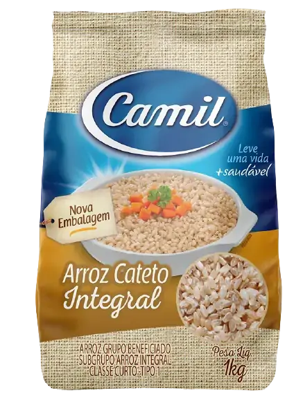 Arroz Camil Cateto Integral A Vacuo 1kg