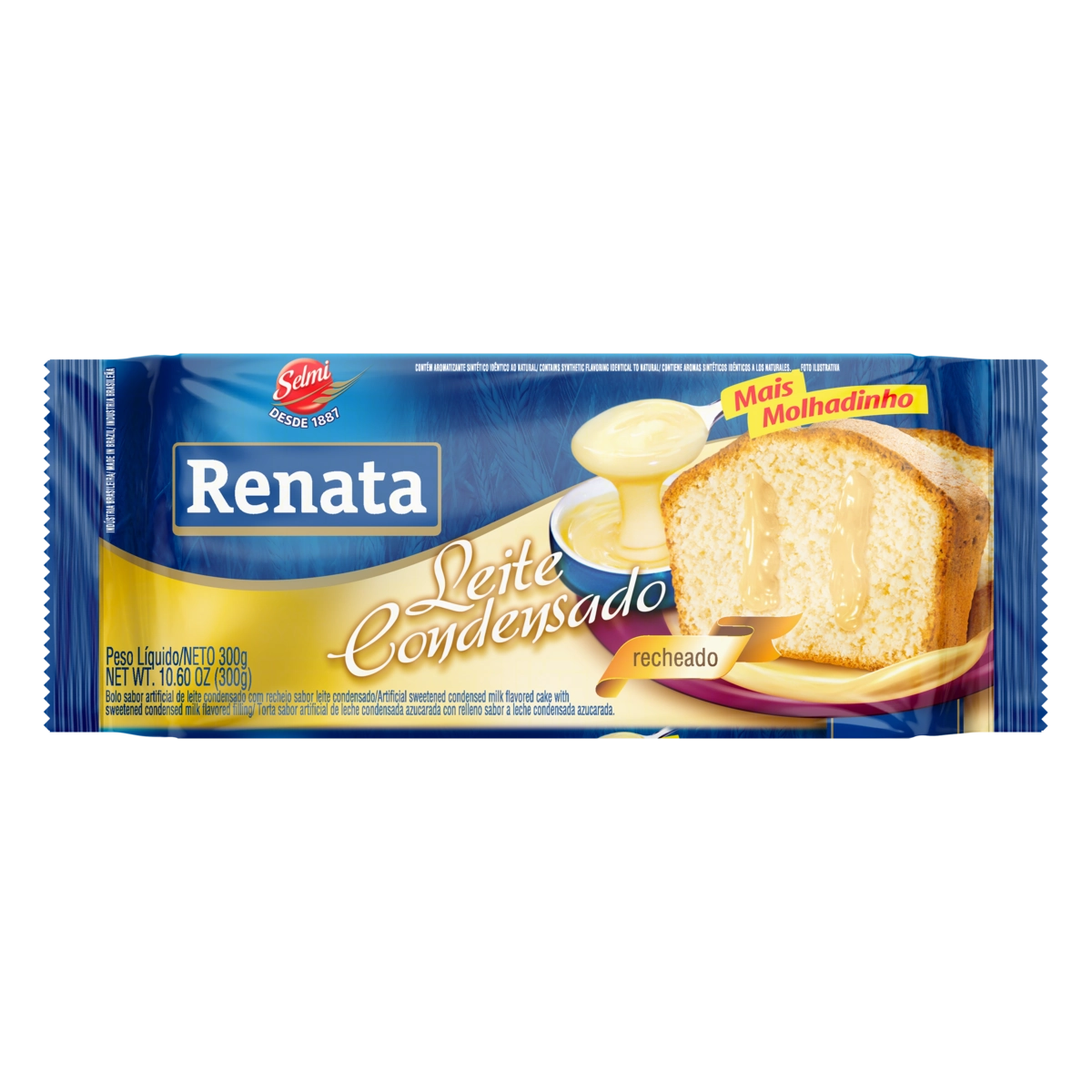 Bolo Recheio Leite Condensado Renata Pacote 300g