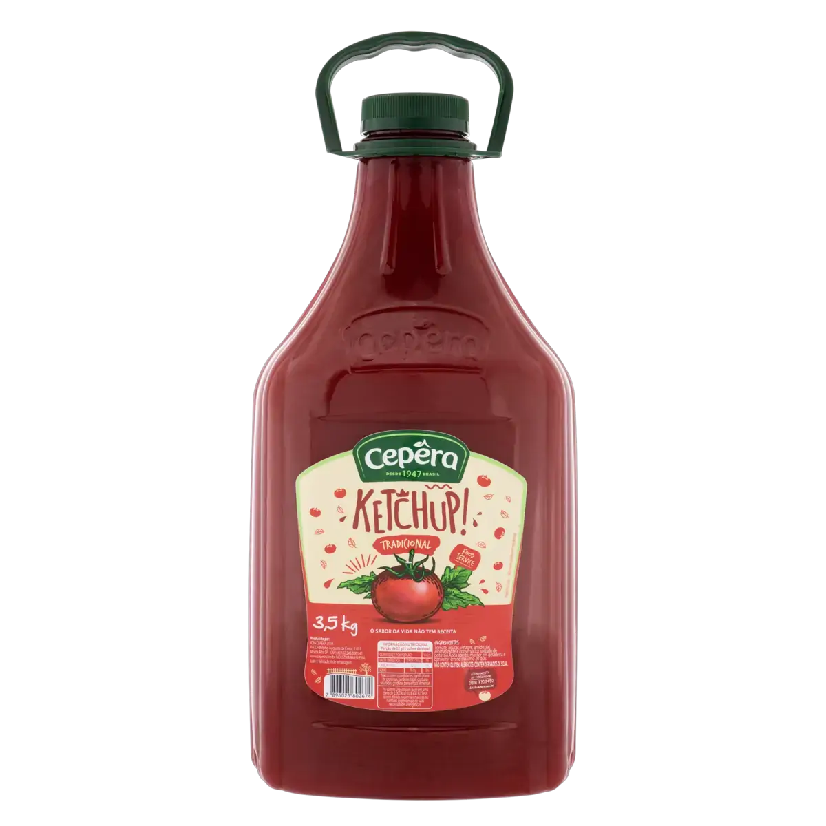 Ketchup Tradicional Cepêra Frasco 3,5kg