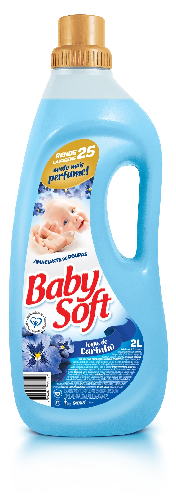 Amaciante Baby Soft Toque 2l Carinho Azul