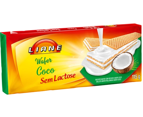 Biscoito Waffer Liane Coco