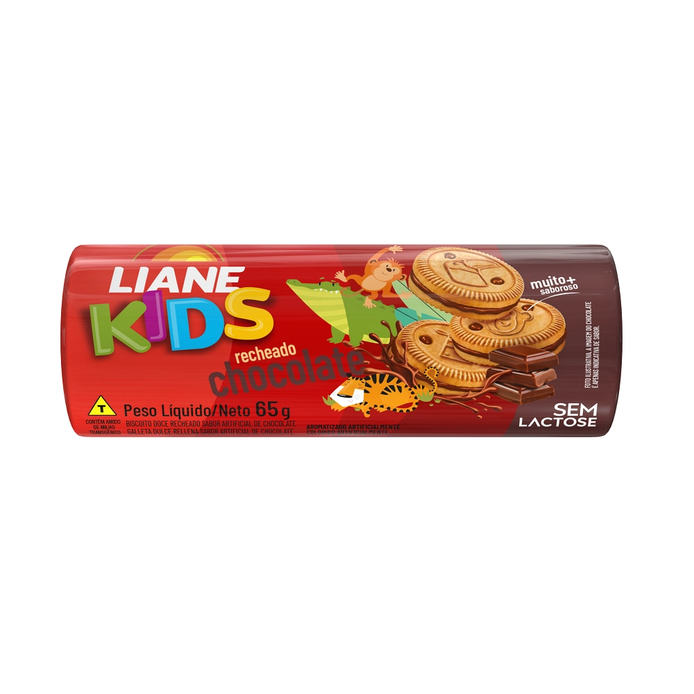 Bisc Rech Liane Kids Chocolate S/lactose 65g