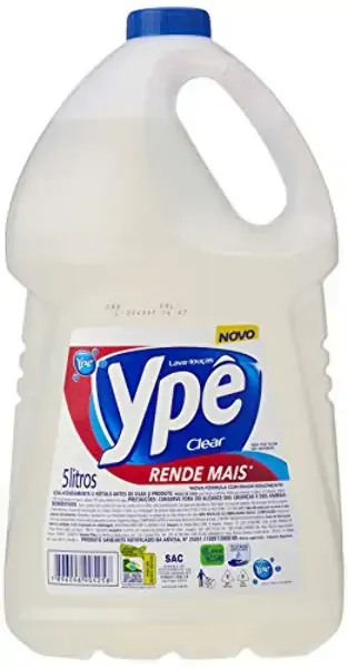 Lava Louças Líquido Clear Ypê Galão 5l Embalagem Econômica
