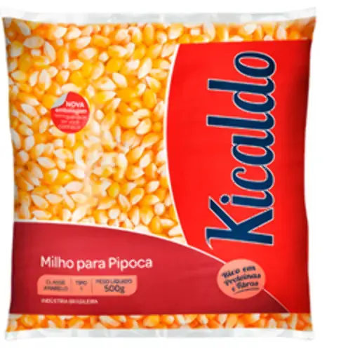 Milho Pipoca Kicaldo 1kg Pt Premium