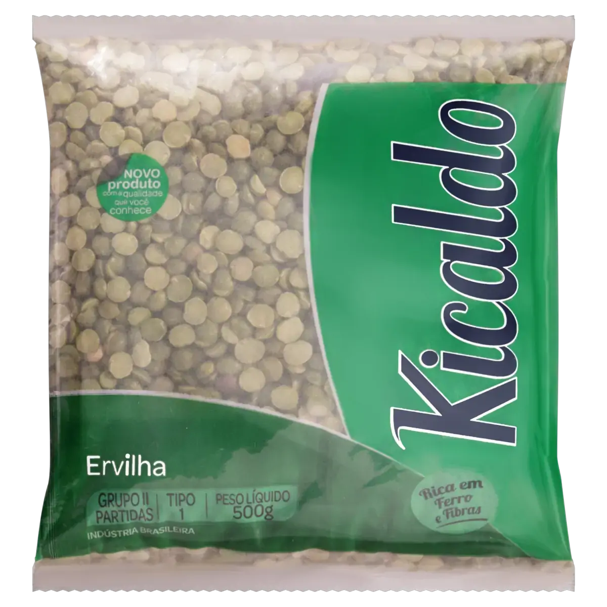 Ervilha Partida Tipo 1 Kicaldo Pacote 500g