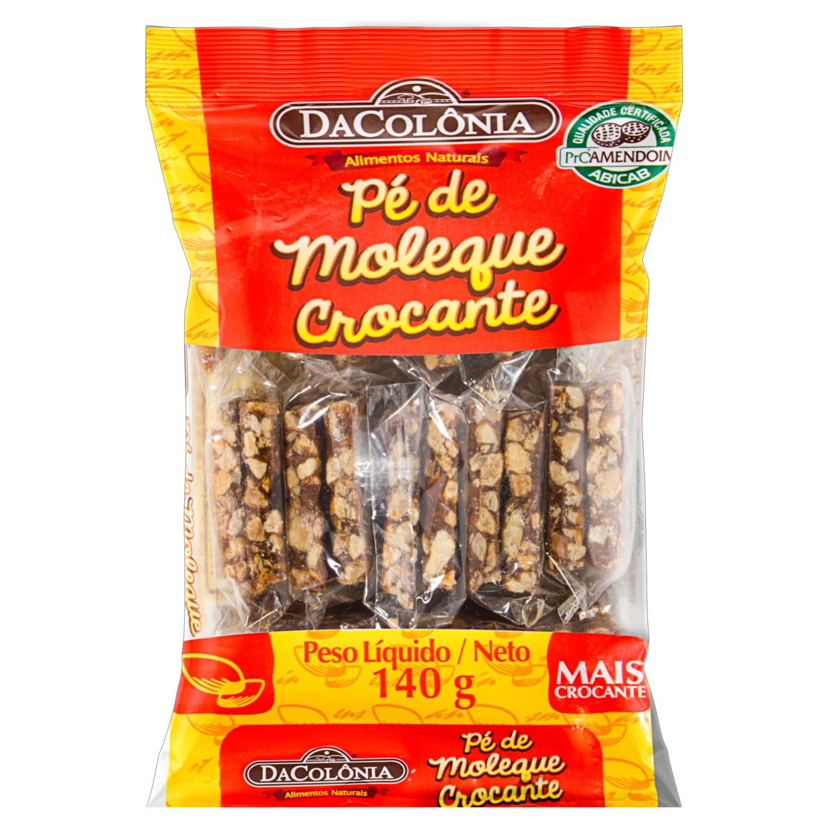 Pé De Moleque Crocante Dacolônia Pacote 140g