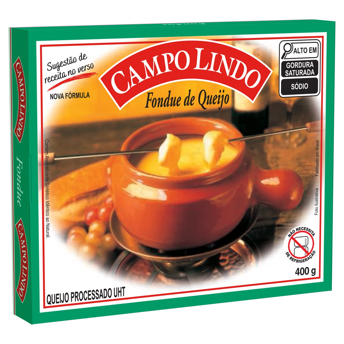 Fondue De Queijo Campo Lindo Caixa 400g