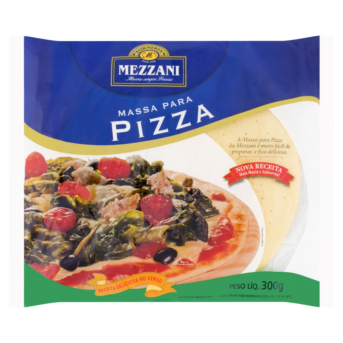 Massa Para Pizza Mezzani Pacote 300g