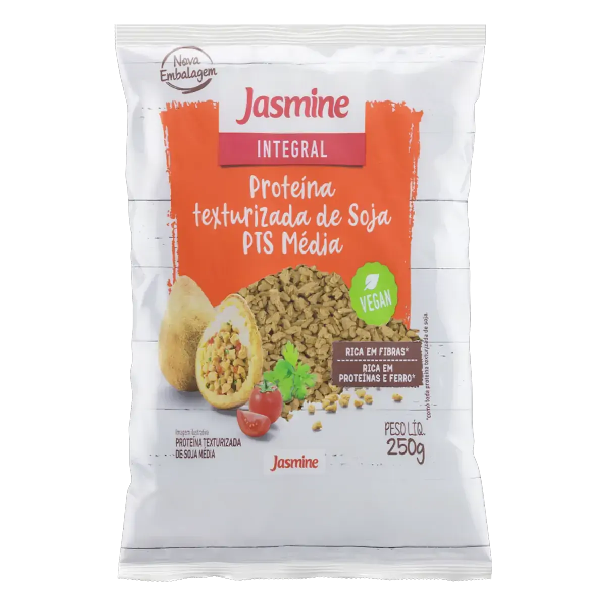 Proteína Texturizada De Soja Média Jasmine Pacote 250g