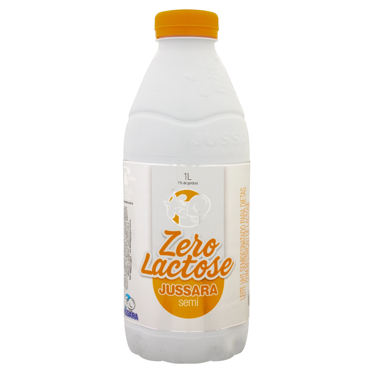 Leite Uht Semidesnatado Zero Lactose Jussara Garrafa 1l