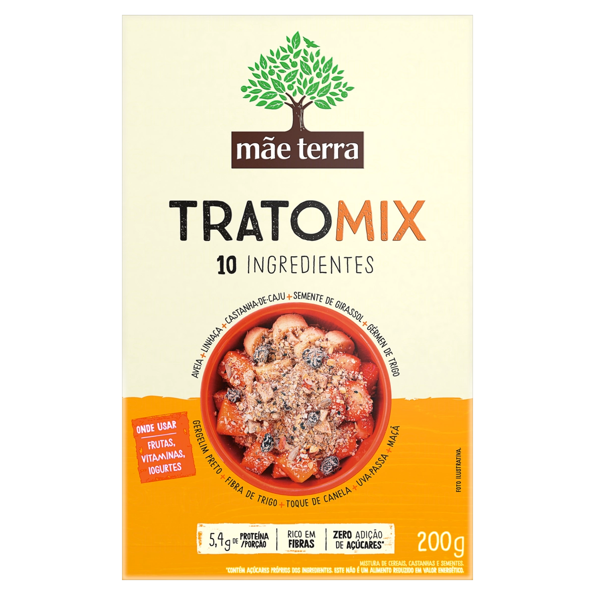 Mix De Cereais Mãe Terra Trato Mix Caixa 200g