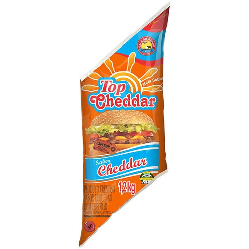 Requeijao Topmilk 1,2kg Cheddar