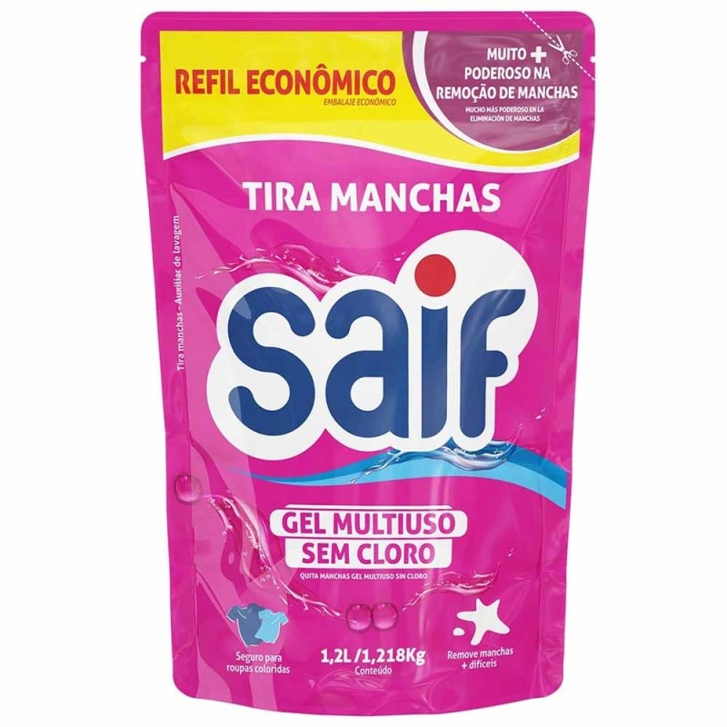 Tira Mancha Saif Gel Sache 1,2l Pink
