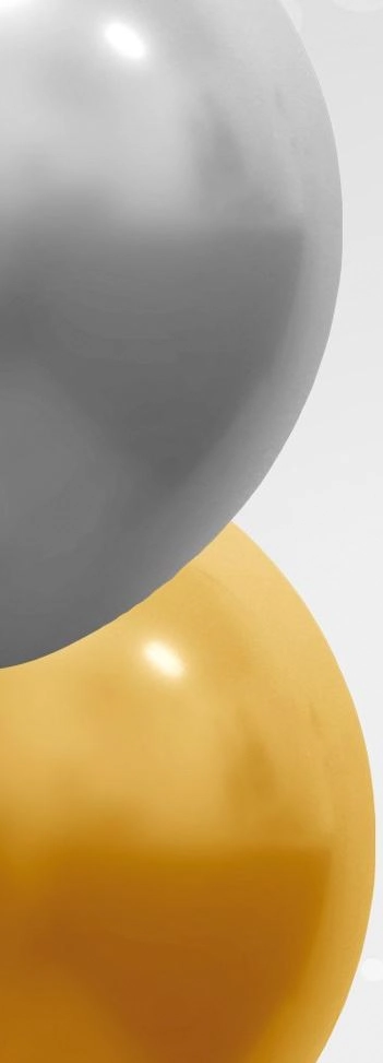 Balao Cromado 24 Ouro C/3 Art Latex