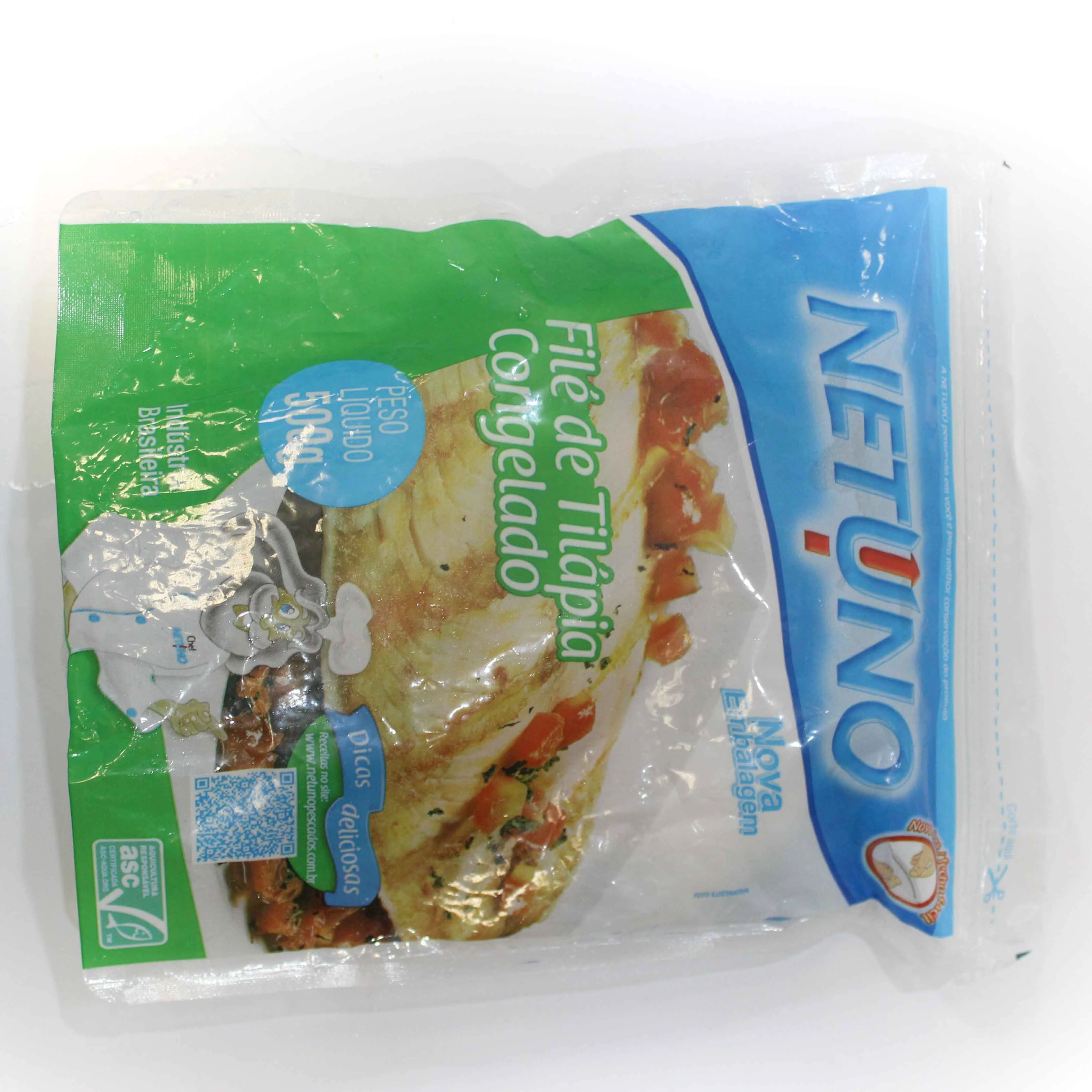 Filé De Tilápia Congelado Netuno Pacote 500g