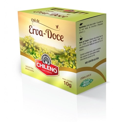 Chá De Erva Doce Nacional Chileno Caixa 10g 10 Unidades