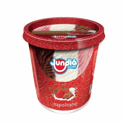 Sorvete Napolitano Jundiá Pote 150g