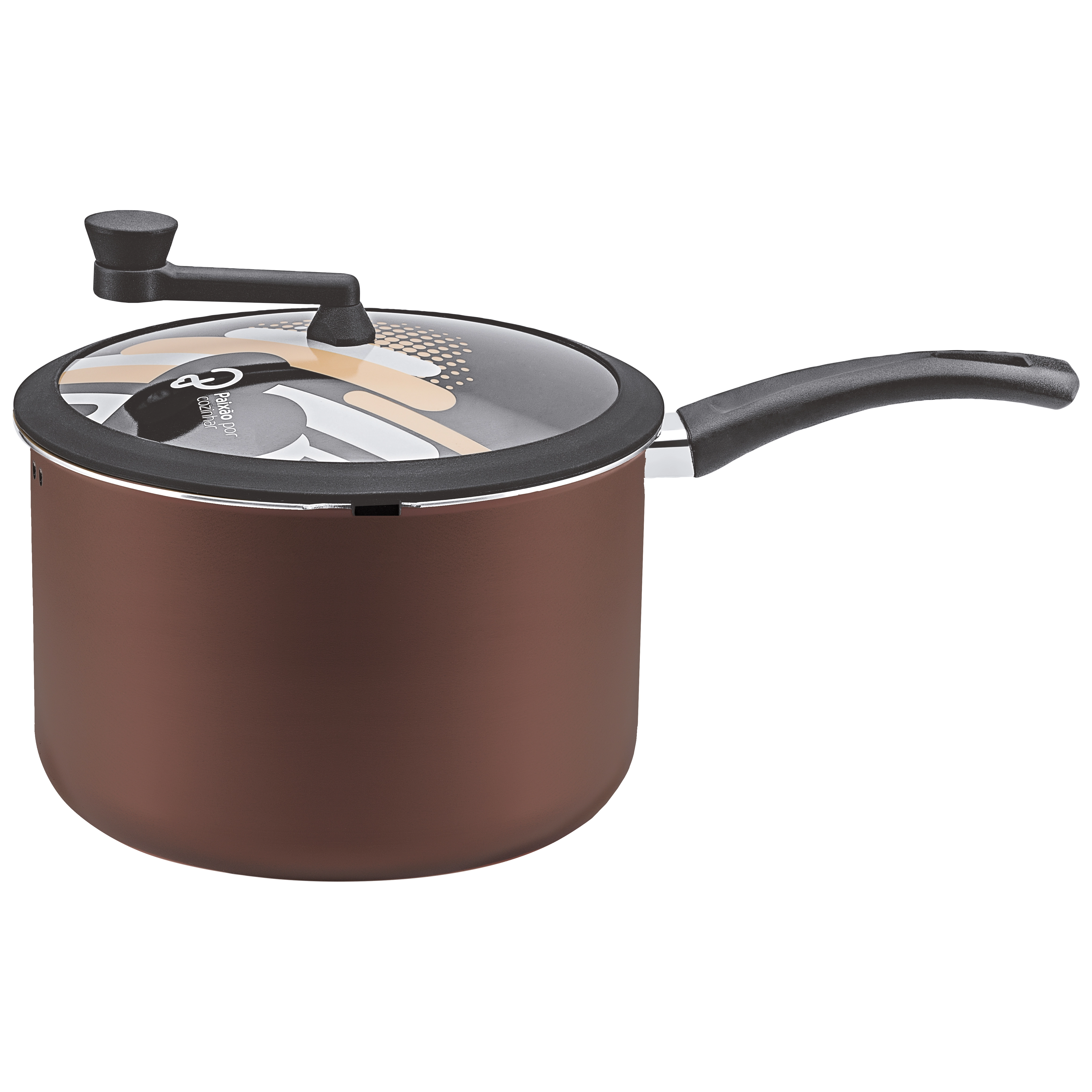 Pipoqueira Panelux 22 Marrom Tp Vidro Premium Aa