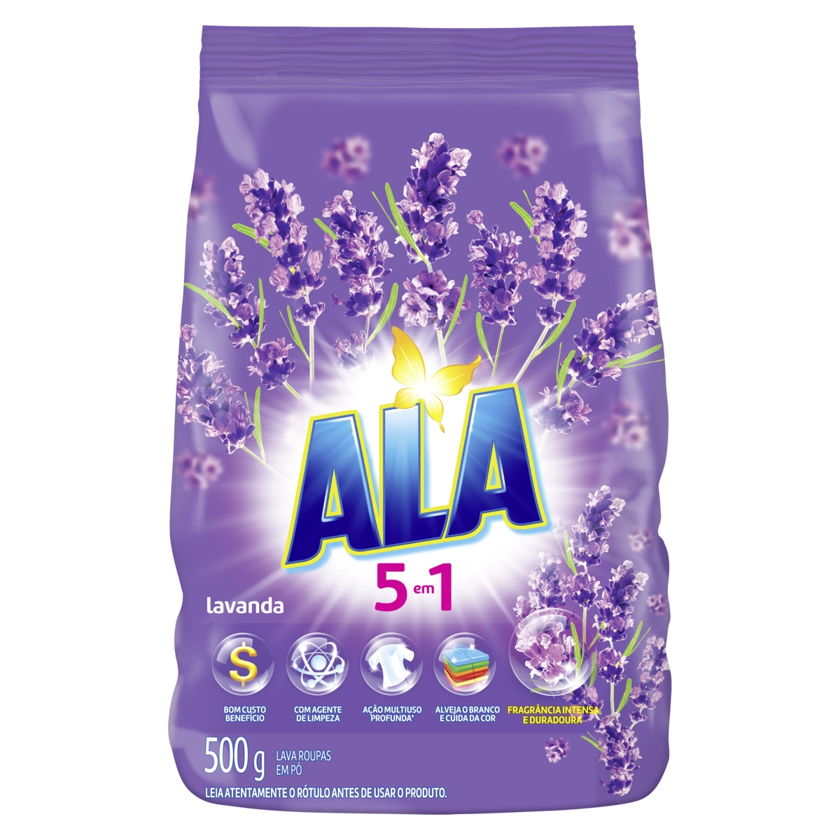 Lava Roupas Pó Lavanda Ala Pacote 500g