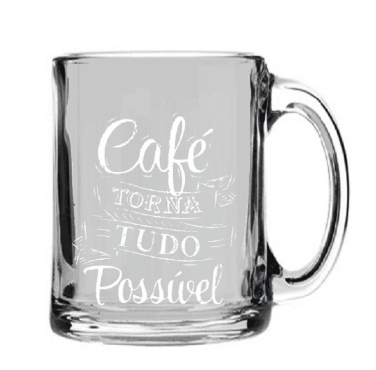 Caneca De Vidro Casambiente Cafe Torna 340ml