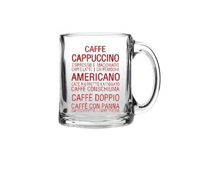 Caneca De Vidro Casambiente Cafe Capuccino 340ml