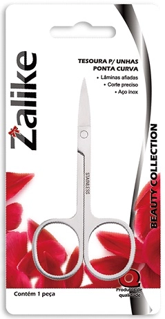 Tesoura Zalike Ponta Curva 814