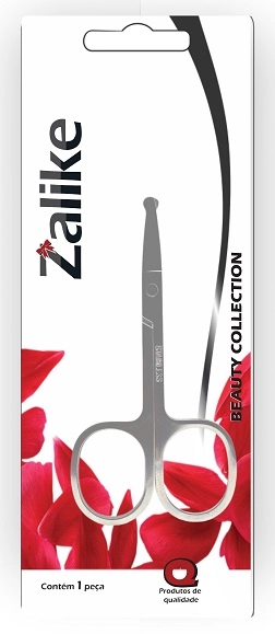 Tesoura Unha Zalike Redonda 8101