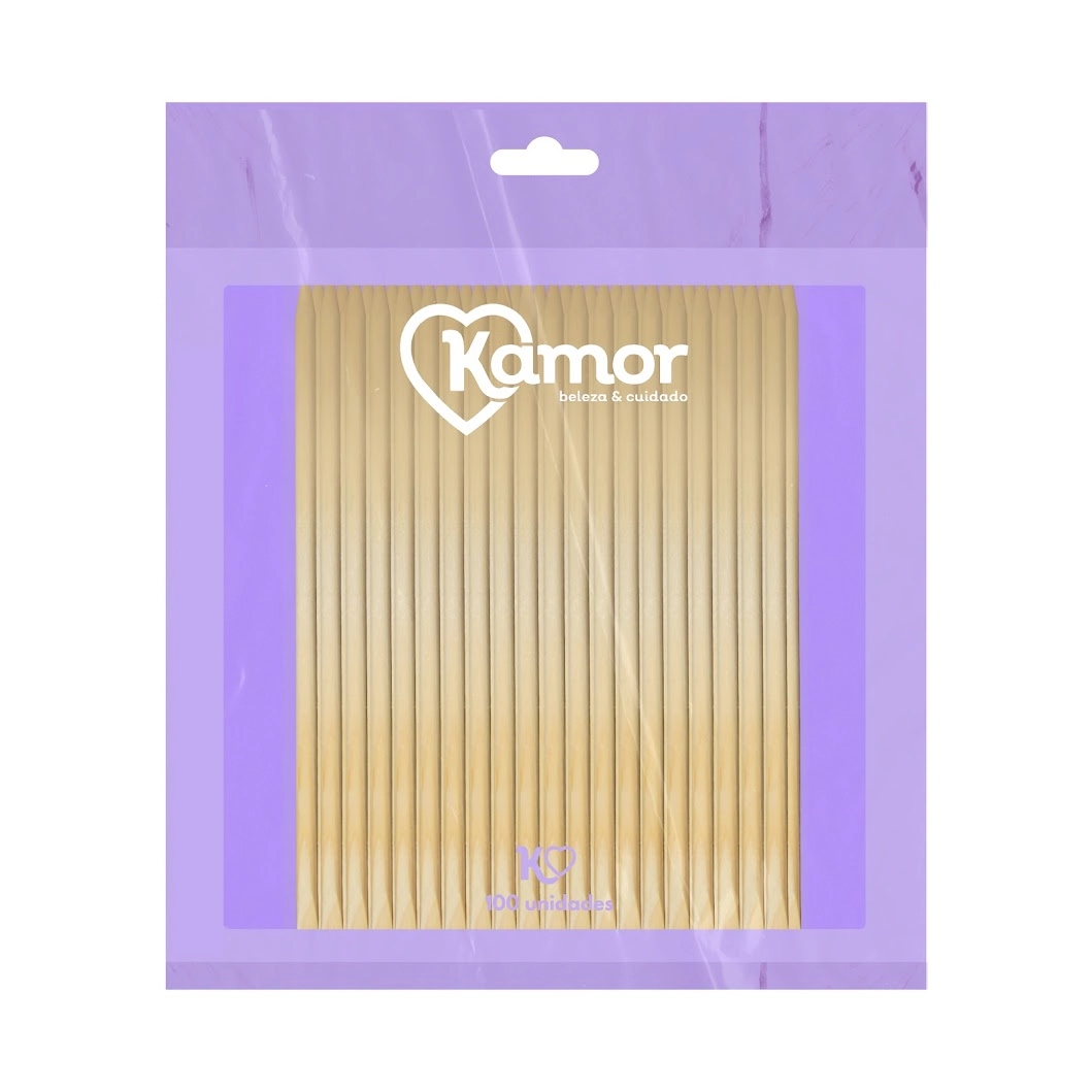 Palito P/ Unhas Ponta Chanf. 100 Un