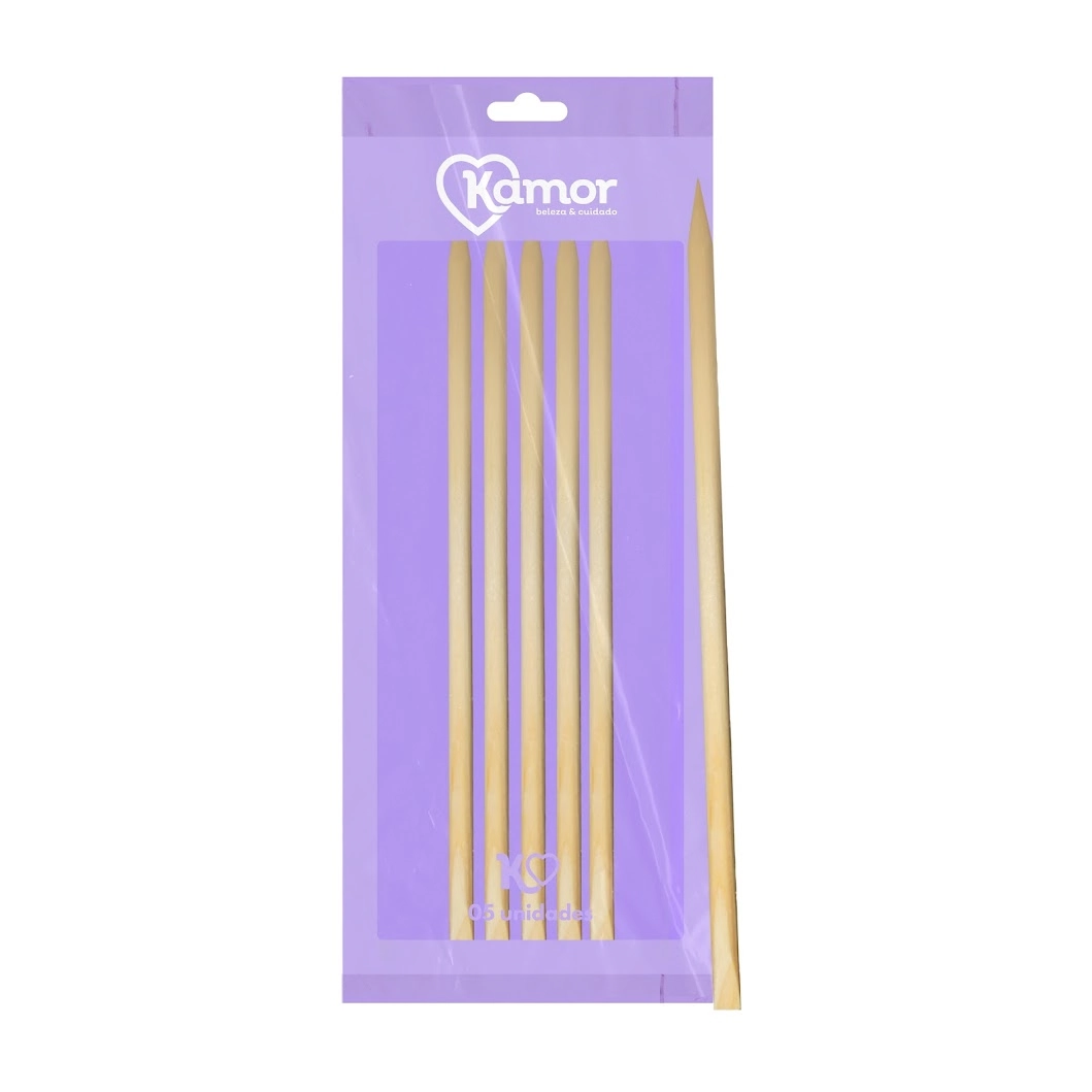 Palito P/ Unhas Ponta Chanf. C/ 50un