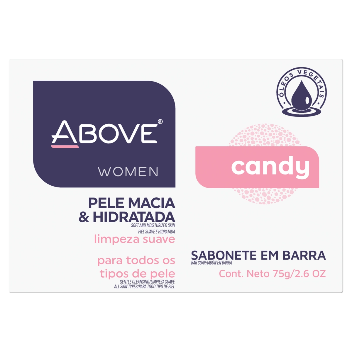 Sabonete Barra Candy Above Women Caixa 75g