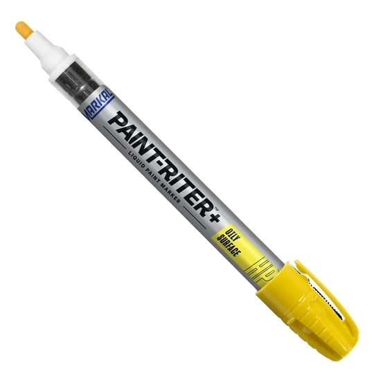 Marcador Industrial Markal Paint Riter Oily Surface - Amarelo