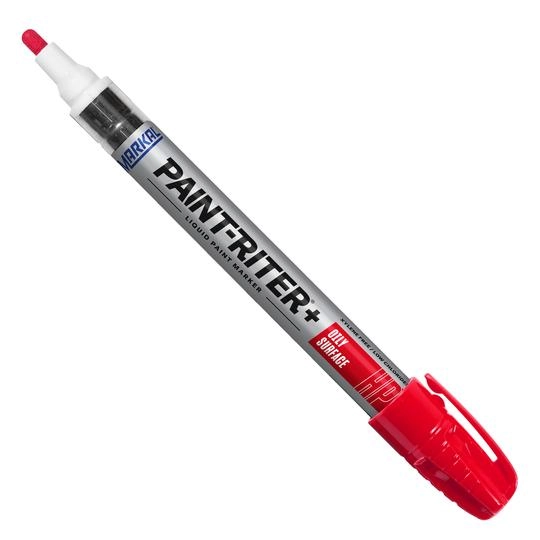 Marcador Industrial Markal Paint Riter Oily Surface - Vermelho