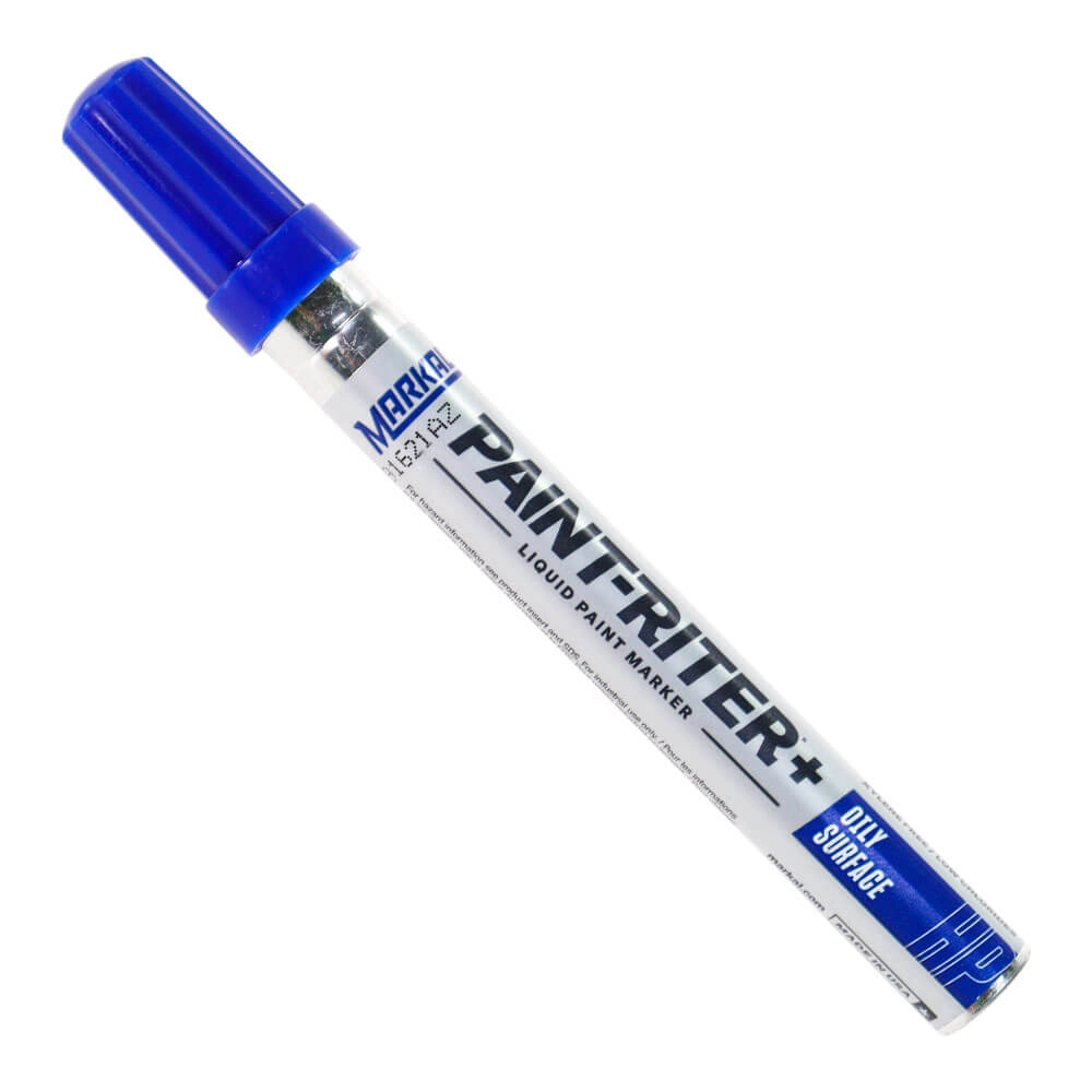 Marcador Industrial Markal Paint Riter Oily Surface - Azul