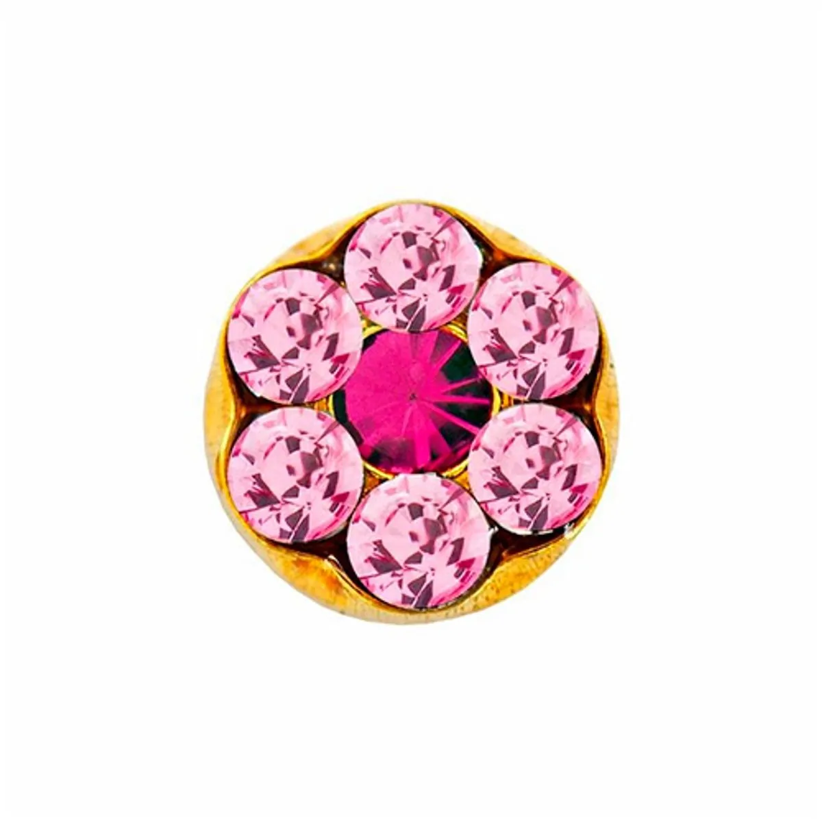 Brinco Antialérgico Studex Rosa Dourado