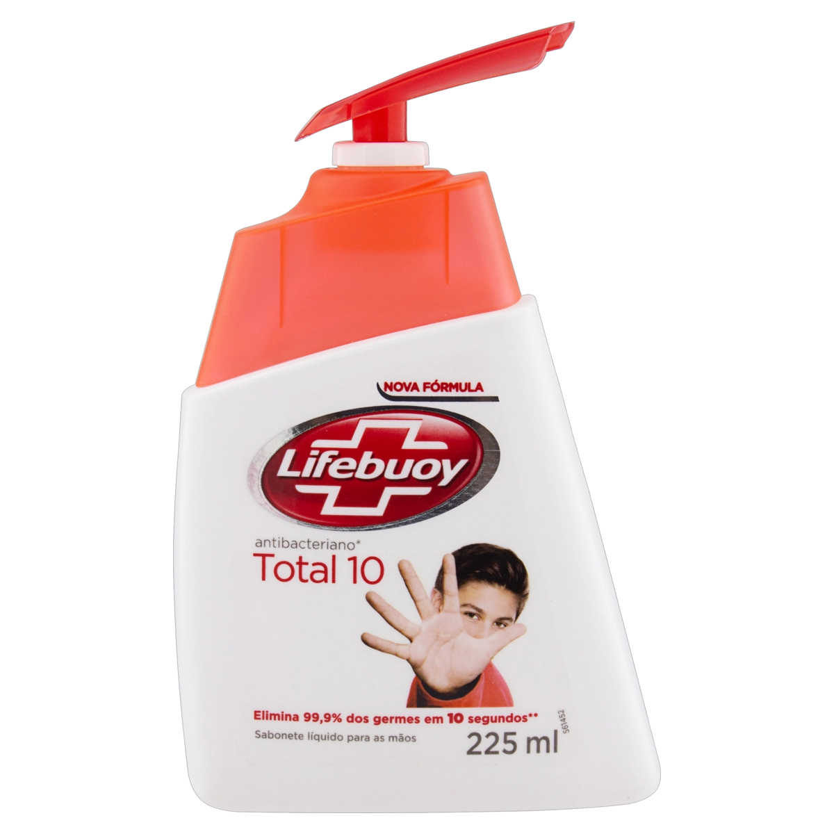 Sabonete Líquido Antibacteriano Para As Mãos Lifebuoy Total 10 Frasco 225ml