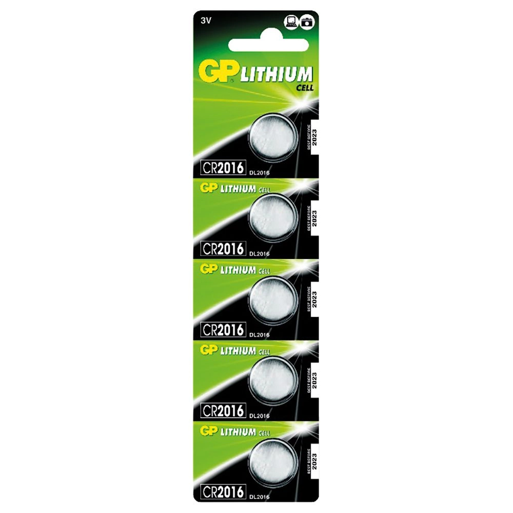 Bateria Gp Lithium Cr2016 Coin Cell 3v 90mah Blister Com 5
