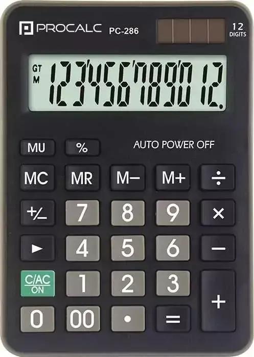 CALCULADORA DE MESA 12 DIG PC286 PROCALC