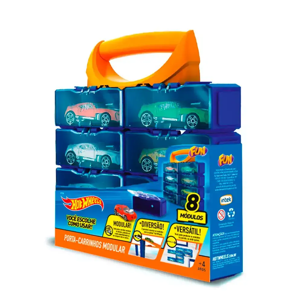 Maleta Mattel Hot Wheels Porta Carrinhos C/08 Ref.81700 Un