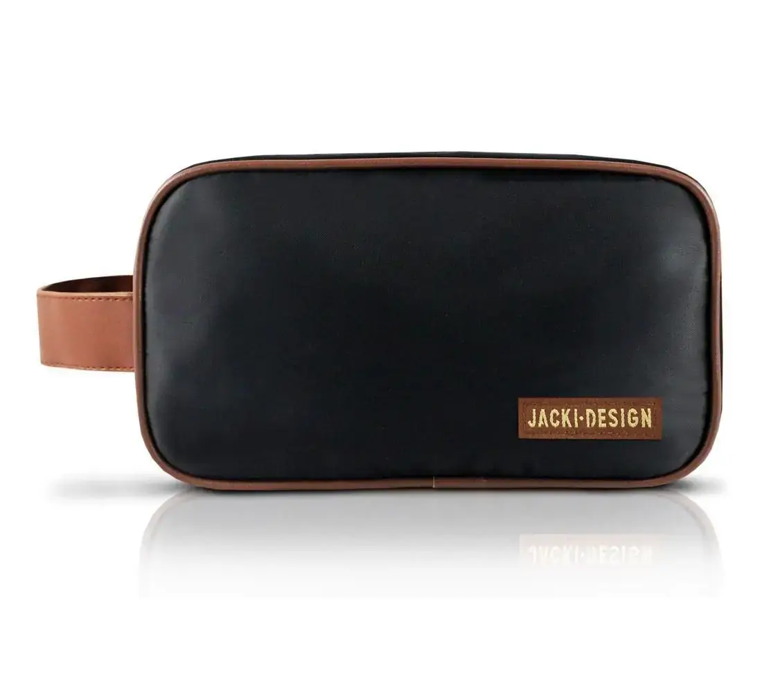 Necessaire Masculina Jacki Design Ahl17209 Com Alca Preto C/marrom 1un