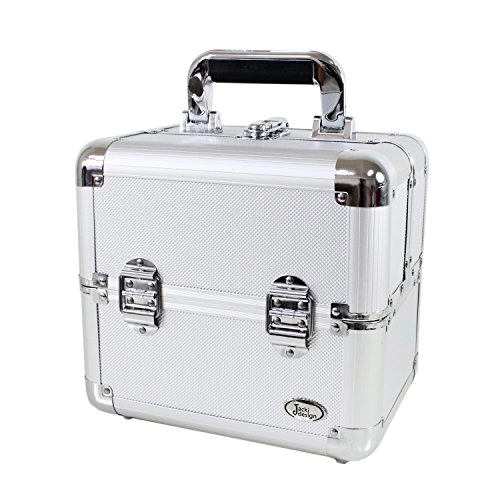 Jacki Design Aluminum Professional Makeup Artist Train Case Bsb14068 Silver