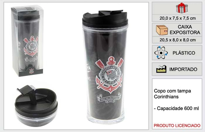 Copo Plastico Ravi Corinthians Qh046b 1