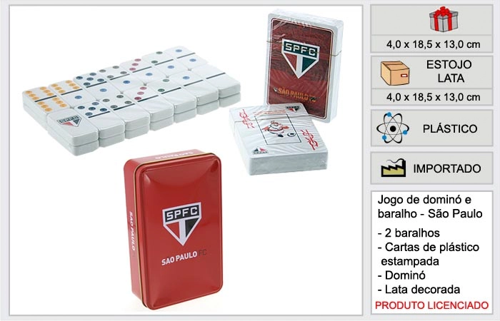 Jg.domino Ravi C/2 Baralhos Sao Paulo Lt