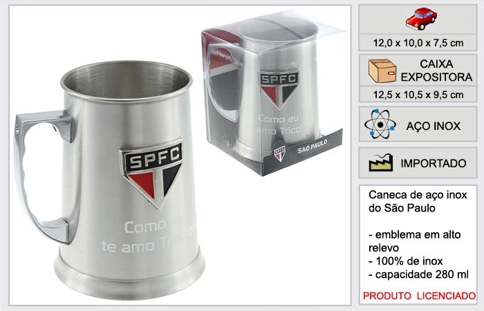 Caneca Ravi Inox Sao Paulo Yh Fp021 2