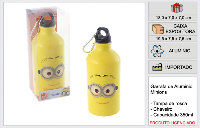 Garrafa Ravi Aluminio Minion Mn2