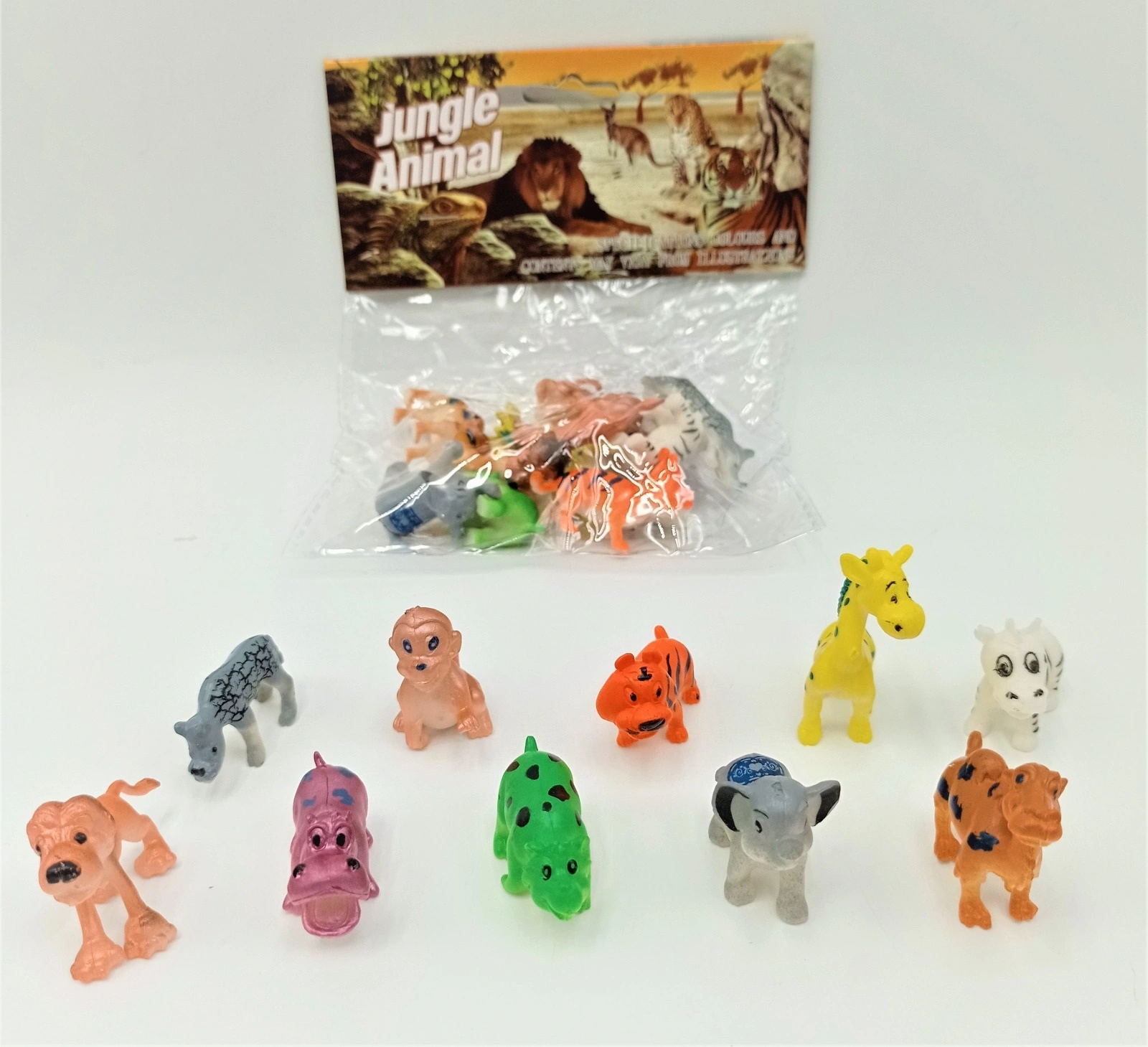 Kit Animal Selvagem De Pvc Cartoon Ba 12924
